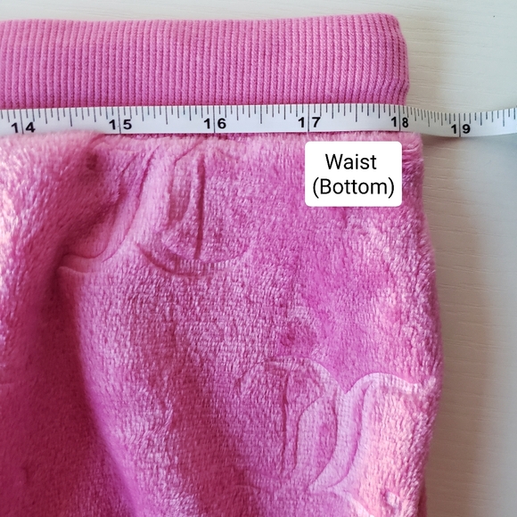 Juicy Couture Soft Velour Set Top and Pants Pink Pajama Set Women XL - Picture 13 of 13